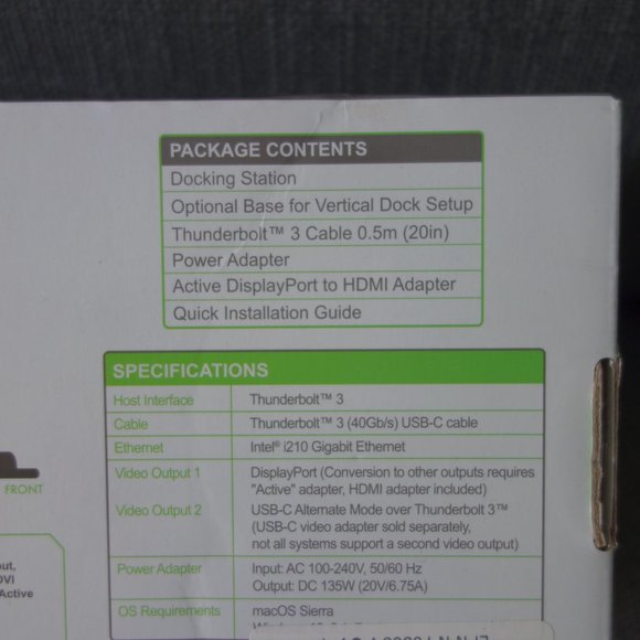 Plugable Thunderbolt 3 Docking Station with Power Delivery TBT3-UDV *Brand New* - Picture 3 of 3